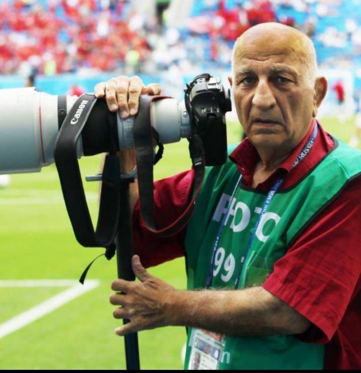 جعفر میرزاجان تبریزی پیشکسوت عکاسی ورزشی اتحادیه عکاسان تهران