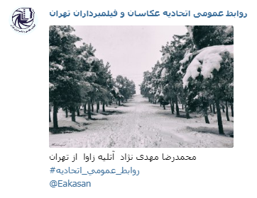 عکاسی زاوا محمد رضا مهدی نژاد جشنواره عکس زمستانی 1396 اتحادیه عکاسان و فیلمبرداران تهران